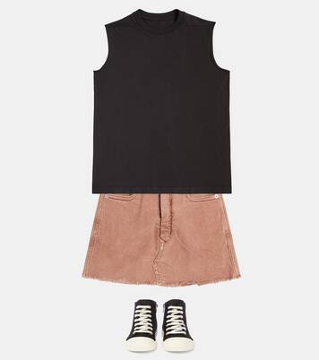 Tarp cotton jersey tank top | Rick Owens Kids
