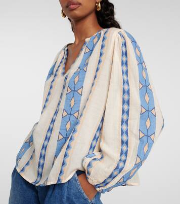 Bedruckte Bluse aus Baumwolle | Velvet