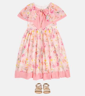 Caped floral dress | Patachou