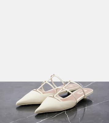 Mules Rockstud Wispy 20 de piel | Valentino Garavani