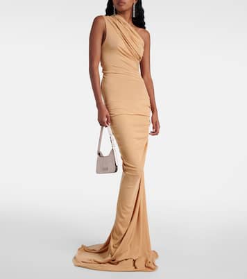 Pillar one-shoulder jersey maxi dress | Entire Studios