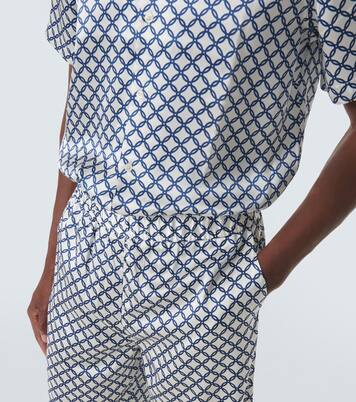 Palma printed silk-blend shorts | Frescobol Carioca