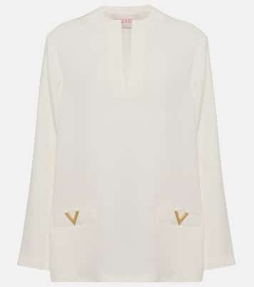 Top VGold aus Seide | Valentino