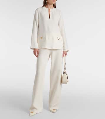 Top VGold aus Seide | Valentino