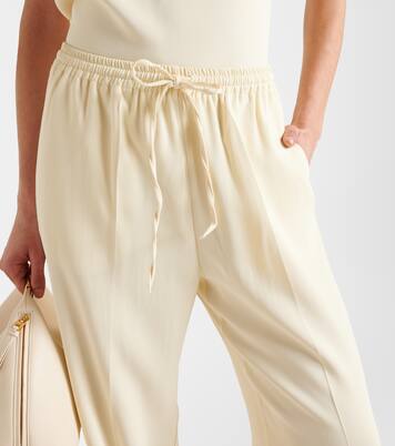 Pantalon droit Aurelia en crêpe | Asceno