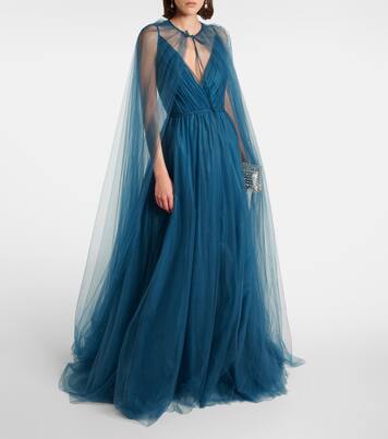 Robe longue Cassandra en tulle | Costarellos