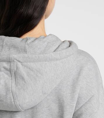 Cropped cotton jersey hoodie | Adidas by Stella McCartney