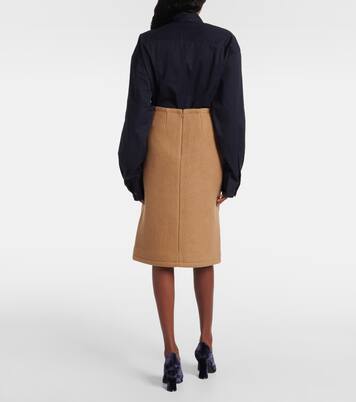Wool midi skirt | Dries Van Noten