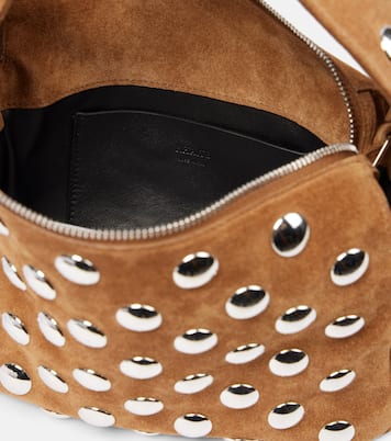 Schultertasche Elena Small aus Veloursleder | Khaite