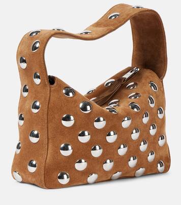 Schultertasche Elena Small aus Veloursleder | Khaite