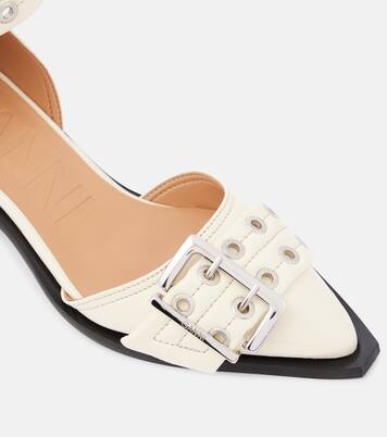 Faux leather pumps | Ganni