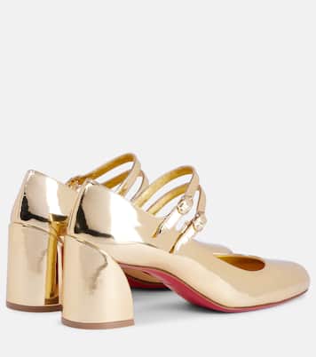 Miss Jane mirrored leather Mary Jane pumps | Christian Louboutin
