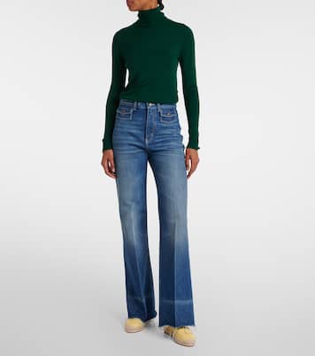 Isla皮革草编鞋 | Chloé