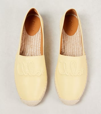 Isla皮革草编鞋 | Chloé