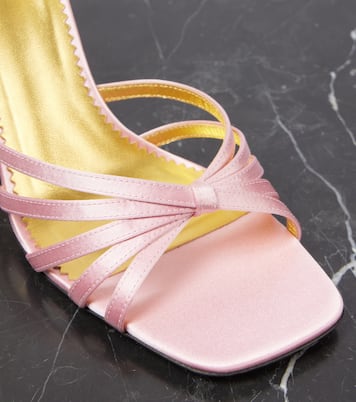 Sandalen Preshoes 90 aus Satin mit Kristallen | Valentino Garavani