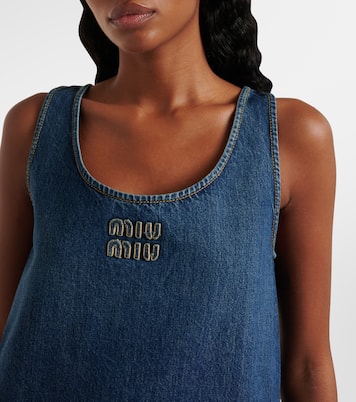 Minikleid aus Denim | Miu Miu