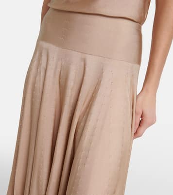 Falda larga plisada | Alaïa