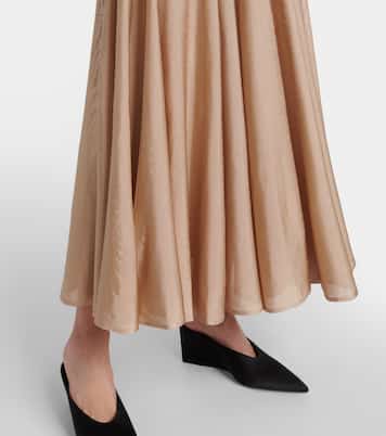 Falda larga plisada | Alaïa