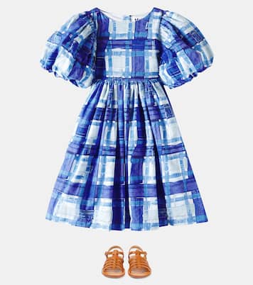 Calyita checked gathered cotton dress | Molo