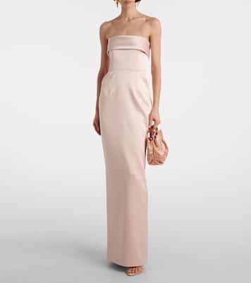 Robe longue Rhea en satin | The New Arrivals Ilkyaz Ozel