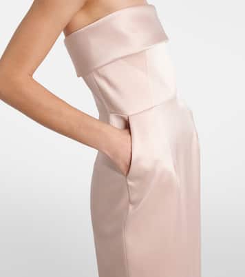 Robe longue Rhea en satin | The New Arrivals Ilkyaz Ozel