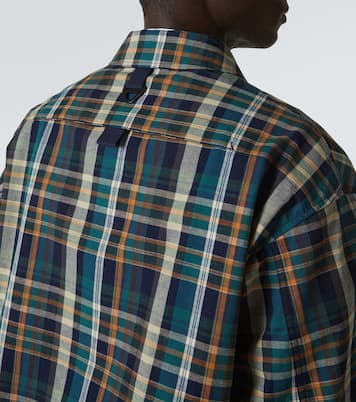 Chaqueta de algodón y lino a cuadros | Comme des Garçons Homme
