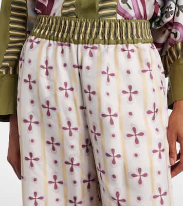 Palazzo-Hose Eclipse Placée aus Seide | La DoubleJ