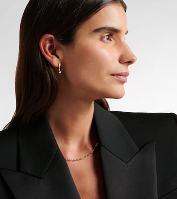 18kt gold drop earrings with diamonds | Suzanne Kalan