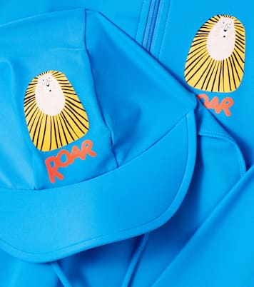 Set de protector de baño y sombrero Lion | Jellymallow