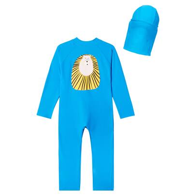 Set de protector de baño y sombrero Lion | Jellymallow