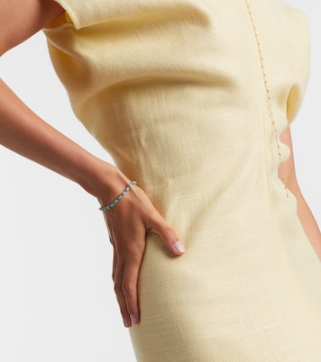 Eternity 14kt gold bracelet with turquoise and diamonds | Sydney Evan