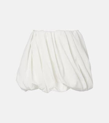Gathered pinstripe balloon miniskirt | JW Anderson