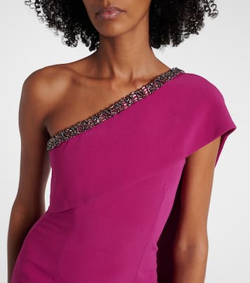 Abito lungo in crêpe di raso  | Roland Mouret