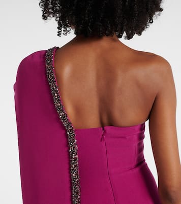 Abito lungo in crêpe di raso  | Roland Mouret