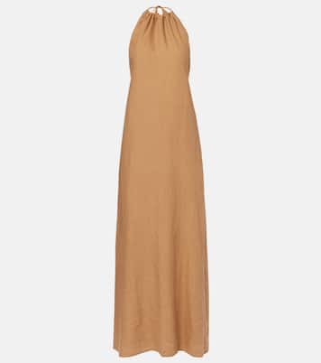 Lelia halterneck linen maxi dress | Nili Lotan