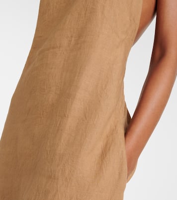 Lelia halterneck linen maxi dress | Nili Lotan