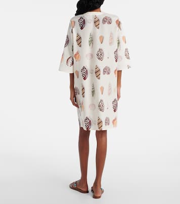 Creme printed coton and silk minidress | Eres