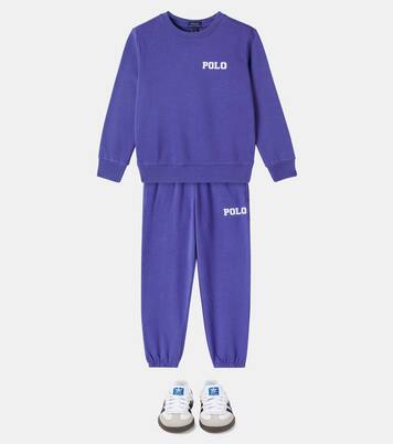 Logo cotton-blend sweatpants | Polo Ralph Lauren Kids