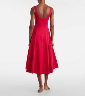 Robe midi Wells en coton | Staud