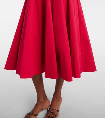 Robe midi Wells en coton | Staud