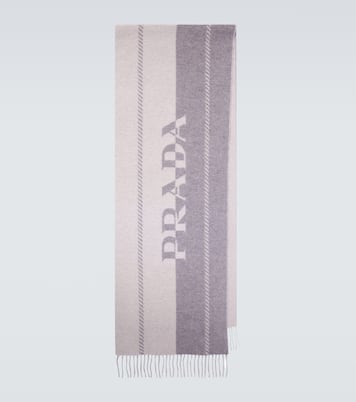 Écharpe en laine à logo | Prada