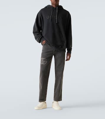 Gucci Lido G75绒面革运动鞋 | Gucci