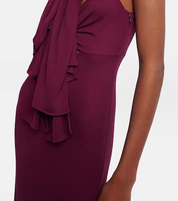 Bow-detail halterneck jersey gown | Alaïa