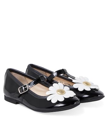 Dory Flo leather Mary Jane flats | Pom d'Api