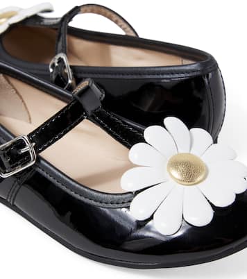 Dory Flo leather Mary Jane flats | Pom d'Api
