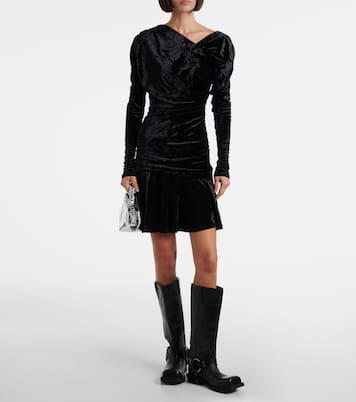 Minikleid aus Samt | Ganni