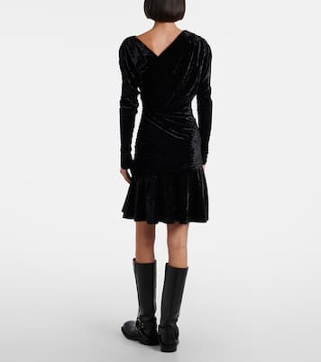 Minikleid aus Samt | Ganni