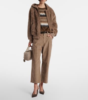 Gerade Hose Monili aus Baumwoll-Cord | Brunello Cucinelli