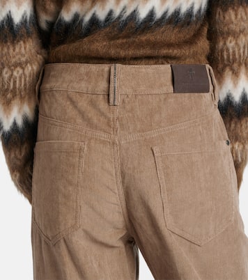 Gerade Hose Monili aus Baumwoll-Cord | Brunello Cucinelli