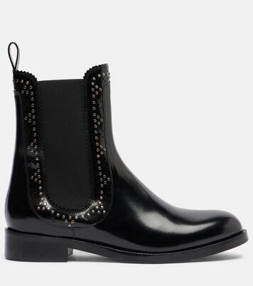 Skye embellished leather Chelsea boots | Aquazzura